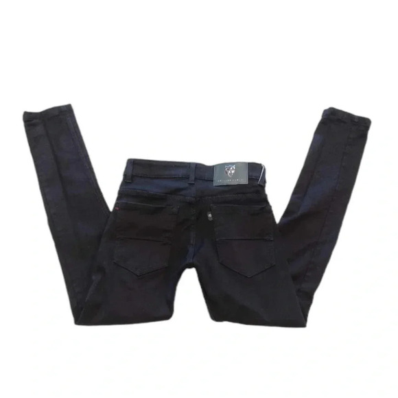 Philipp Plein Black Denim Stretch Skinny Jeans Size 28 - Picture 2 of 12